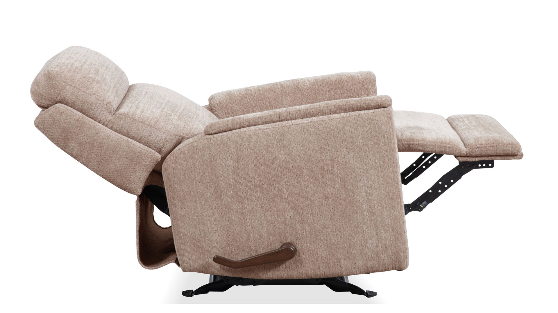 Perfect Match Compact Shoreline Tan Manual Rocker Recliner – Upholstered Living Room Chair | Gallery Furniture