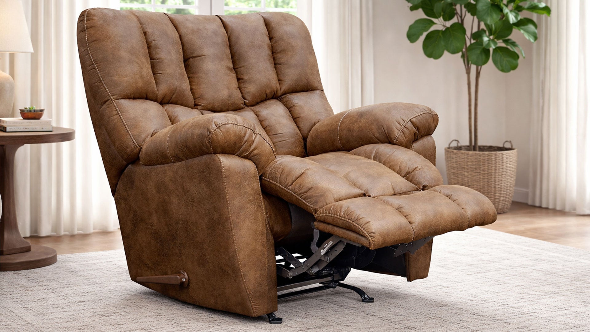 Sillón reclinable manual Copperstown Elk – Sillón tapizado de salón fabricado en EE. UU. | Gallery Furniture