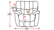Copperstown Elk Manual Rocker Recliner – Upholstered Living Room Chair Made in USA | Homestretch