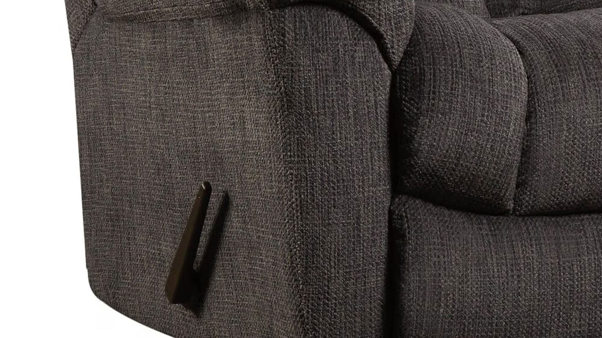 Transformer Ion Charcoal Manual Rocker Recliner – Upholstered Living Room Chair Made in USA | Gallery Furniture