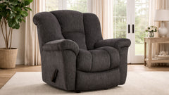 Transformer Ion Charcoal Manual Rocker Recliner – Upholstered Living Room Chair Made in USA | Gallery Furniture