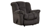Transformer Ion Charcoal Manual Rocker Recliner – Upholstered Living Room Chair Made in USA | Gallery Furniture