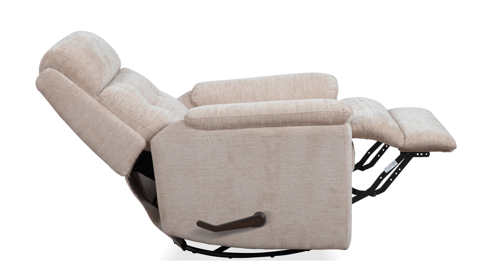 Sillón reclinable giratorio manual «Perfect Match Sophisticated Oat» – Sillón tapizado para salón | Gallery Furniture