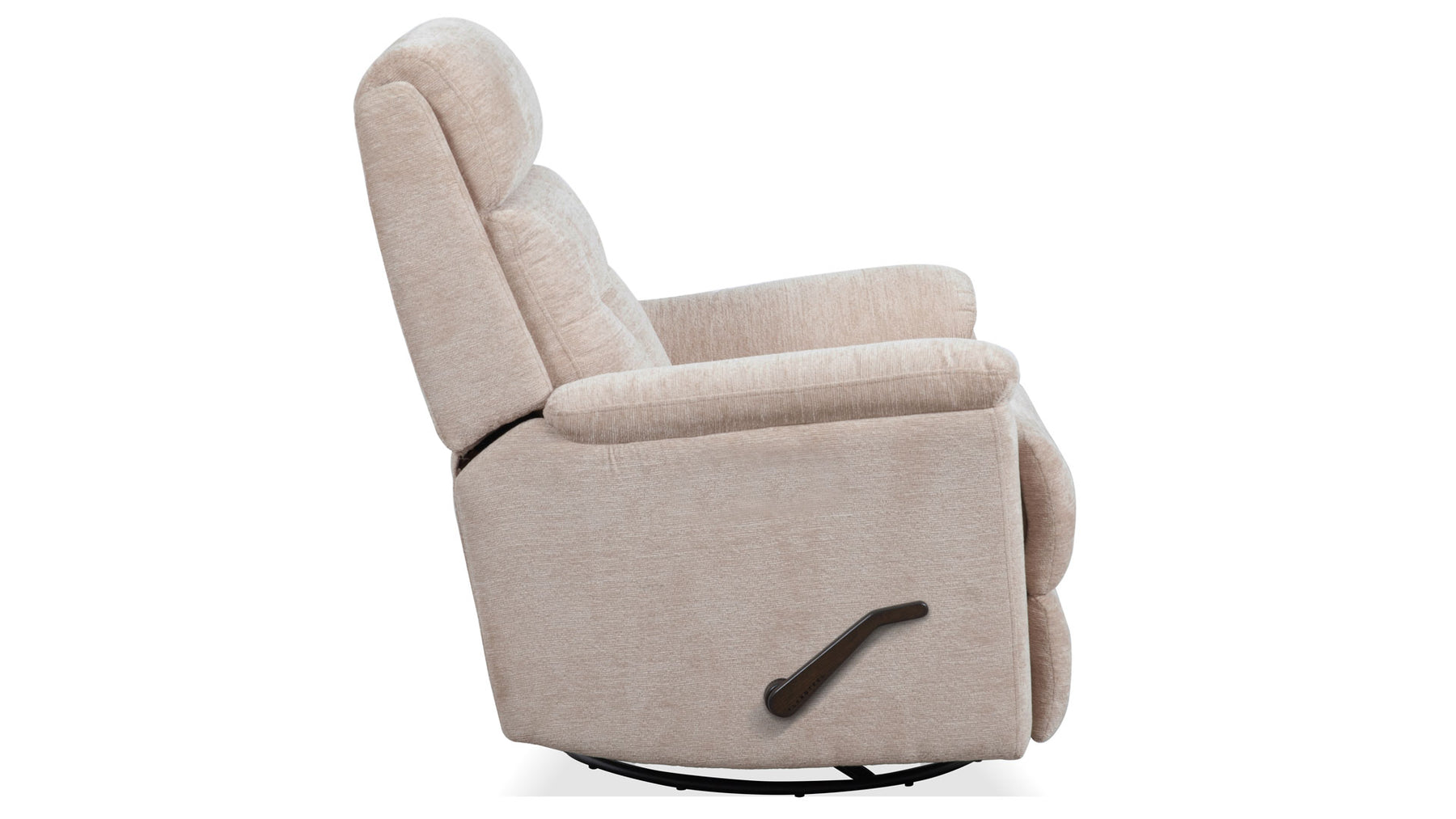 Sillón reclinable giratorio manual «Perfect Match Sophisticated Oat» – Sillón tapizado para salón | Gallery Furniture