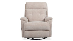 Sillón reclinable giratorio manual «Perfect Match Sophisticated Oat» – Sillón tapizado para salón | Gallery Furniture