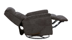 Sillón reclinable giratorio manual de acero sofisticado «Perfect Match» – Sillón tapizado para salón | Gallery Furniture
