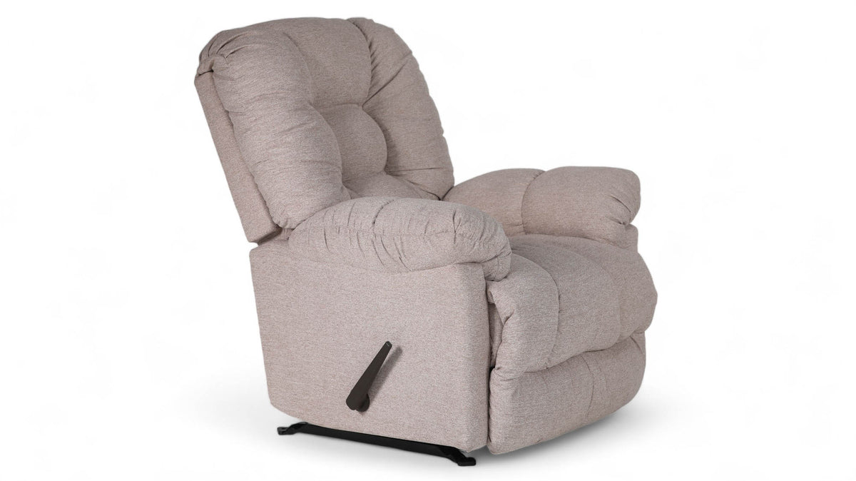 Orlando Khaki Manual Rocker Recliner – Upholstered Living Room Chair Made in USA | Gallery Furniture