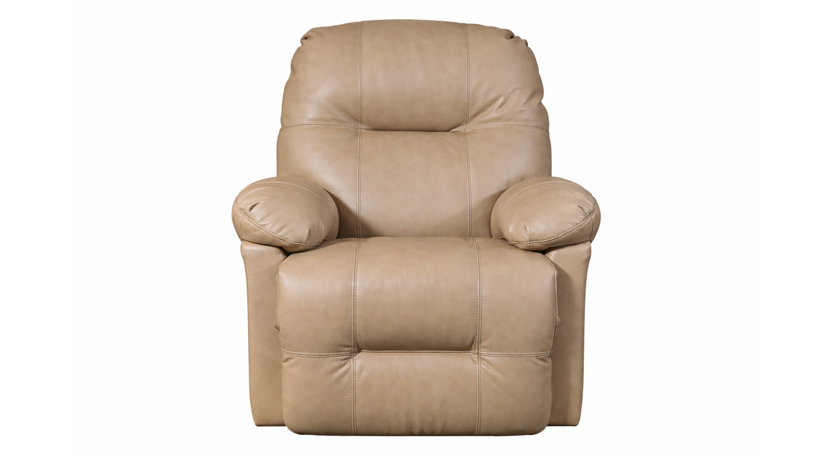 Zaynah Stone Leather Manual Rocker Recliner