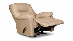 Zaynah Stone Leather Manual Rocker Recliner