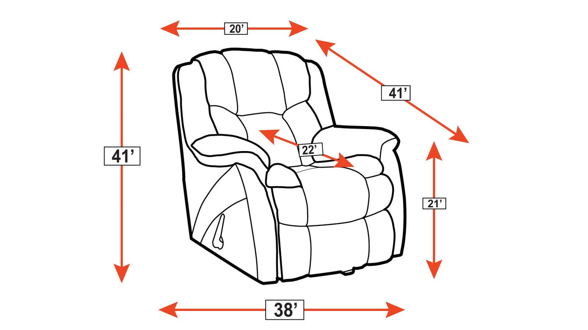 Roadrunner Butte Stone Rocker Recliner