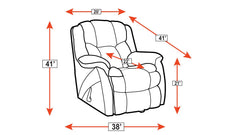 Roadrunner Butte Stone Rocker Recliner