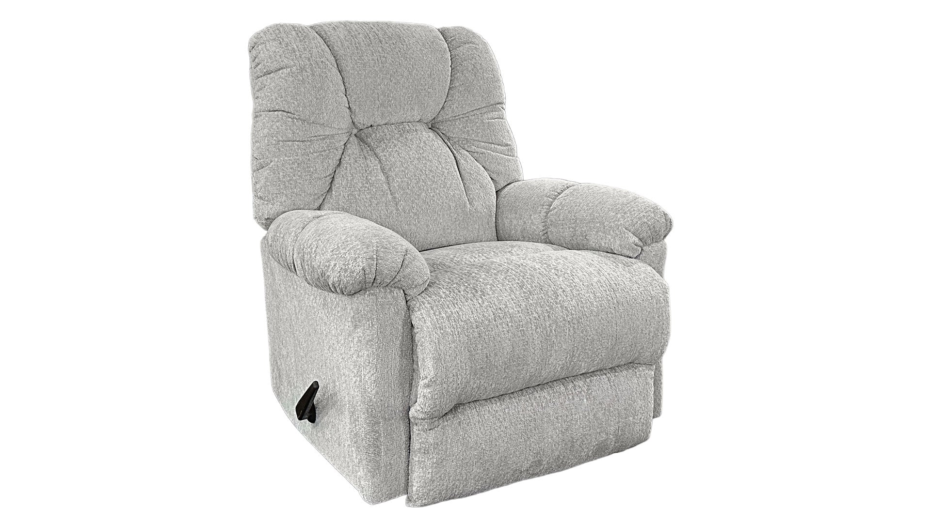 Romulus Stone Manual Rocker Recliner – Upholstered Living Room Chair Made in USA | Gallery Furniture