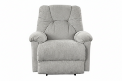 Romulus Stone Manual Rocker Recliner – Upholstered Living Room Chair Made in USA | Gallery Furniture