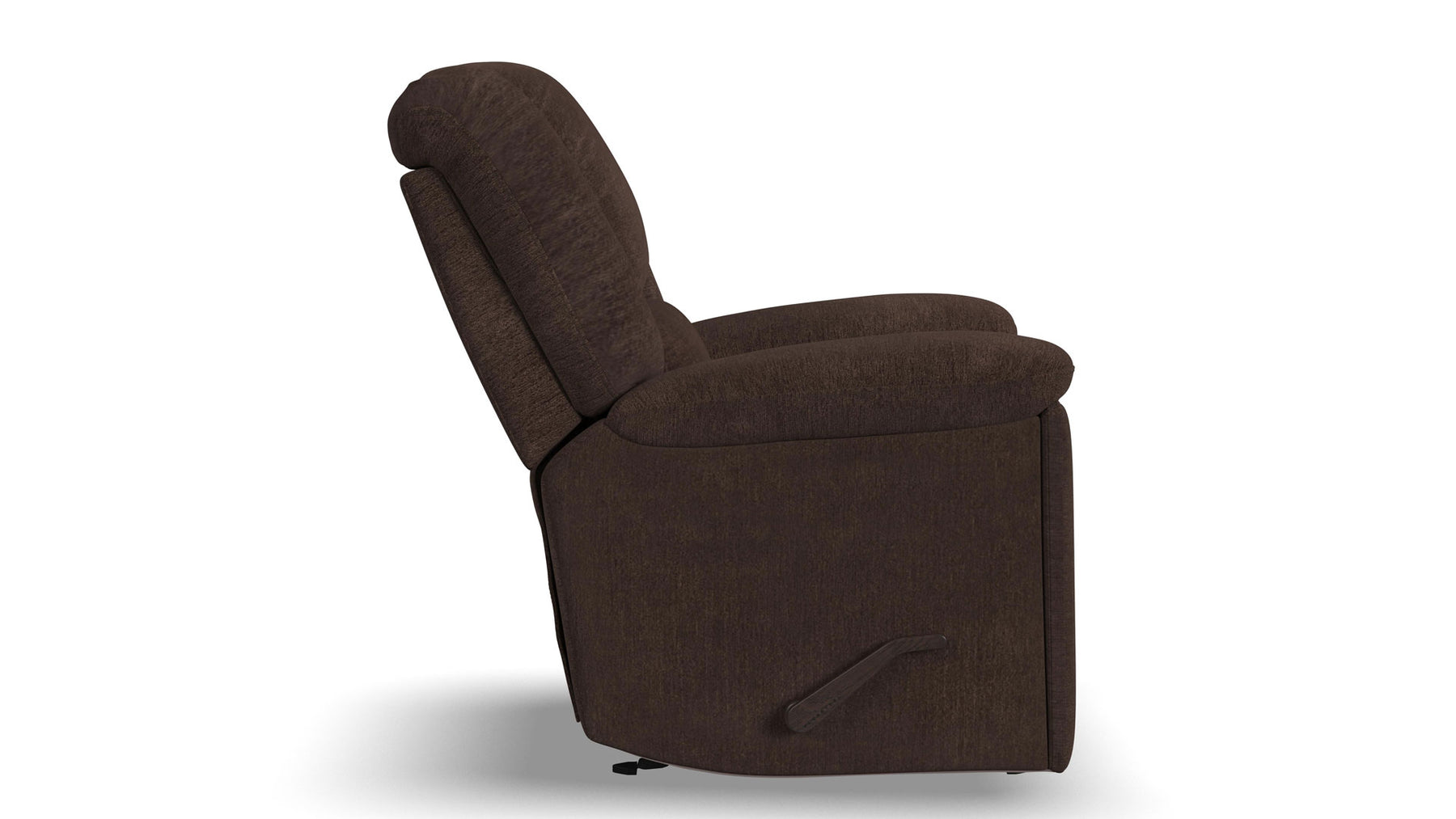 Sillón reclinable Power Rocker de felpa marrón «Perfect Match» – Sillón tapizado para salón | Gallery Furniture
