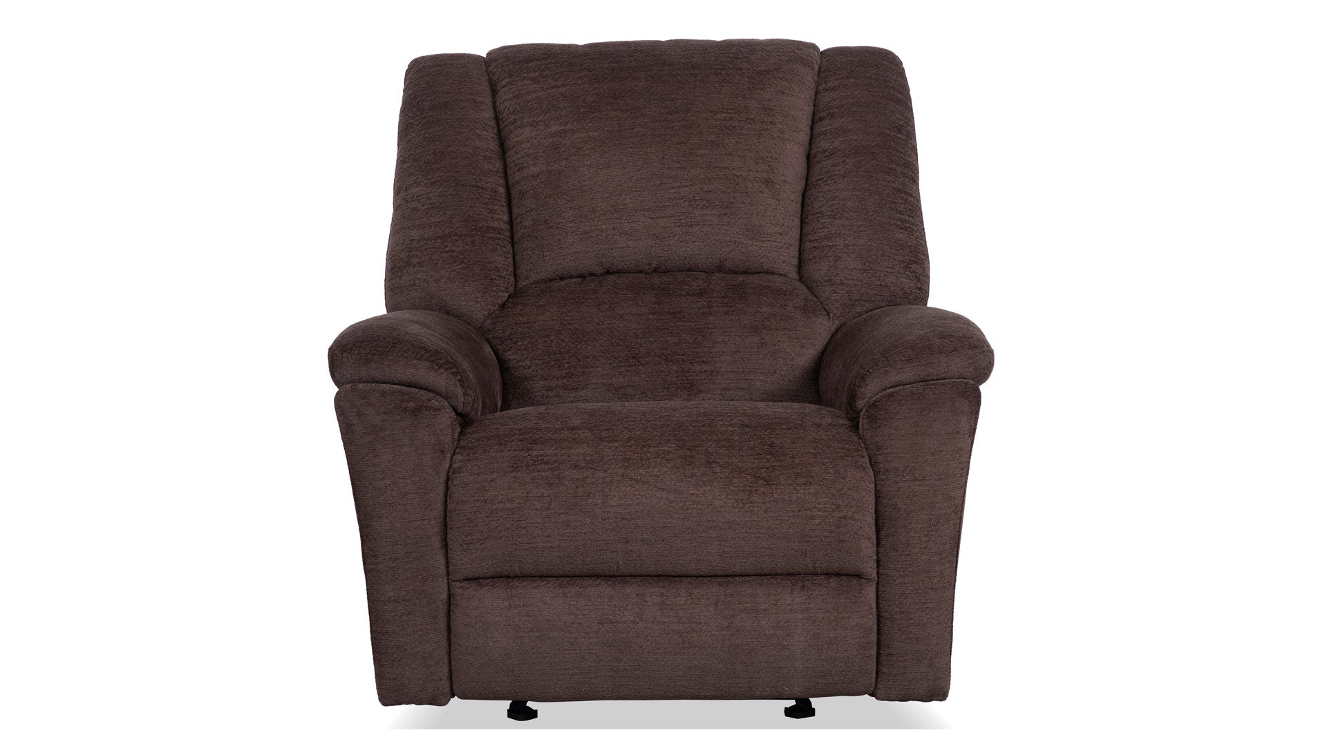 Sillón reclinable Power Rocker de felpa marrón «Perfect Match» – Sillón tapizado para salón | Gallery Furniture
