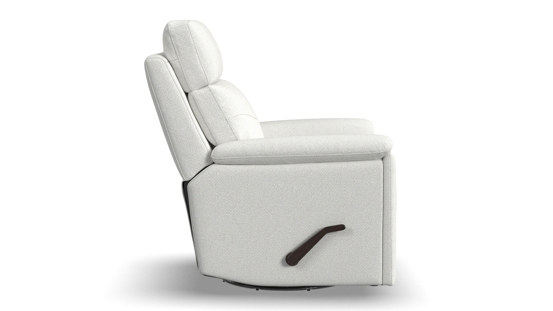 Sillón reclinable giratorio manual «Perfect Match» en color Perla Refinada – Sillón tapizado para salón | Gallery Furniture