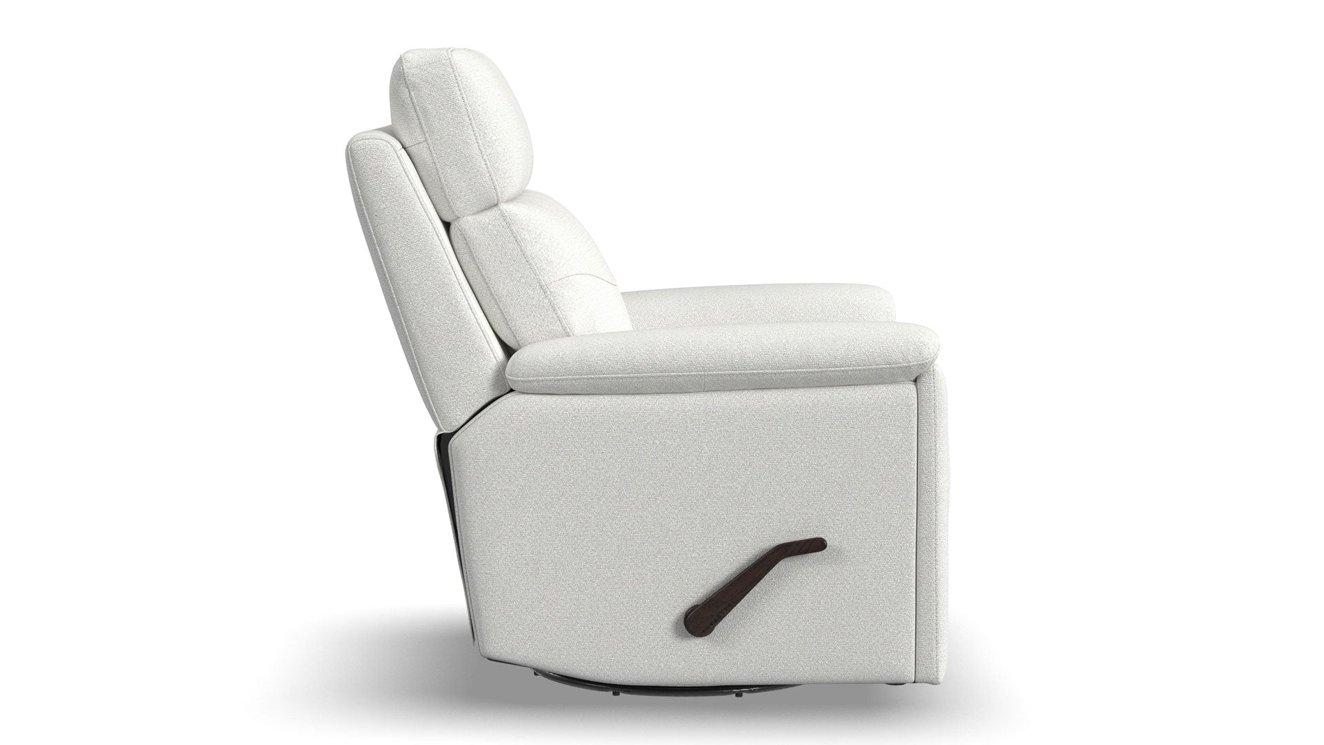 Sillón reclinable giratorio manual «Perfect Match» en color Perla Refinada – Sillón tapizado para salón | Gallery Furniture
