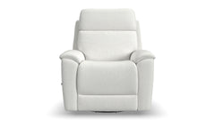 Sillón reclinable giratorio manual «Perfect Match» en color Perla Refinada – Sillón tapizado para salón | Gallery Furniture