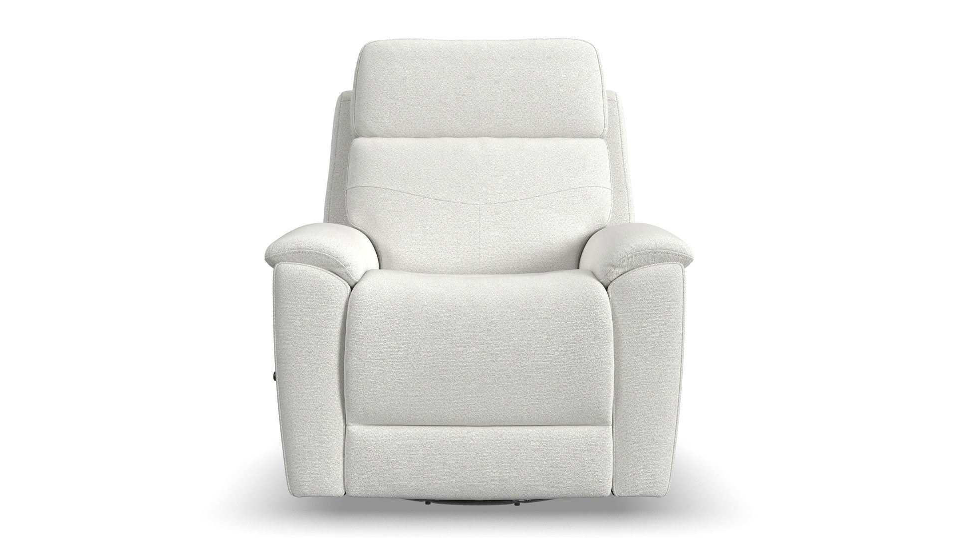 Sillón reclinable giratorio manual «Perfect Match» en color Perla Refinada – Sillón tapizado para salón | Gallery Furniture