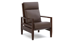 Stickley Surry Hills Recliner | Morganton Cola Leather Recliner | Gallery Furniture