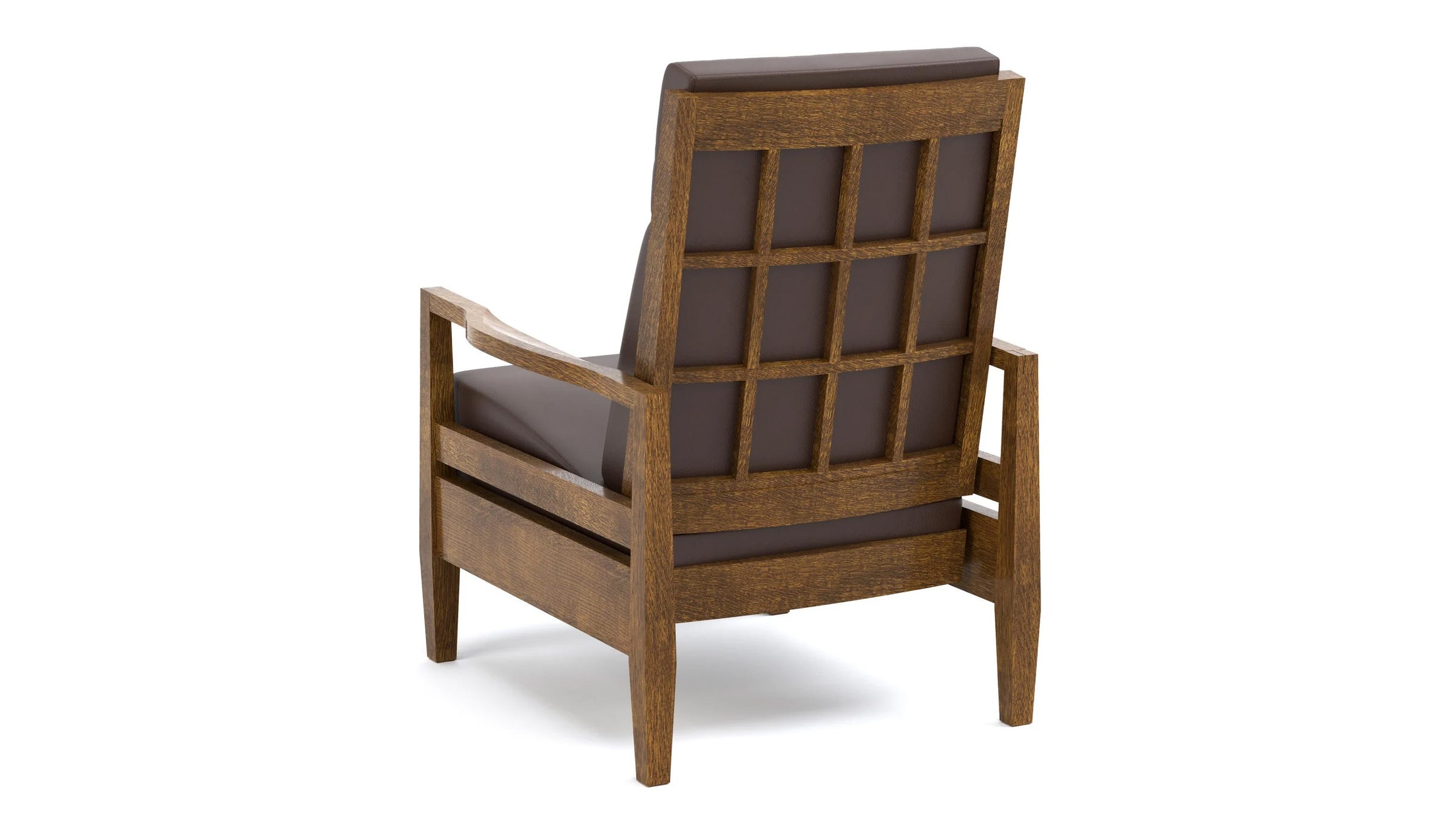 Stickley Surry Hills Recliner | Morganton Cola Leather Recliner | Gallery Furniture