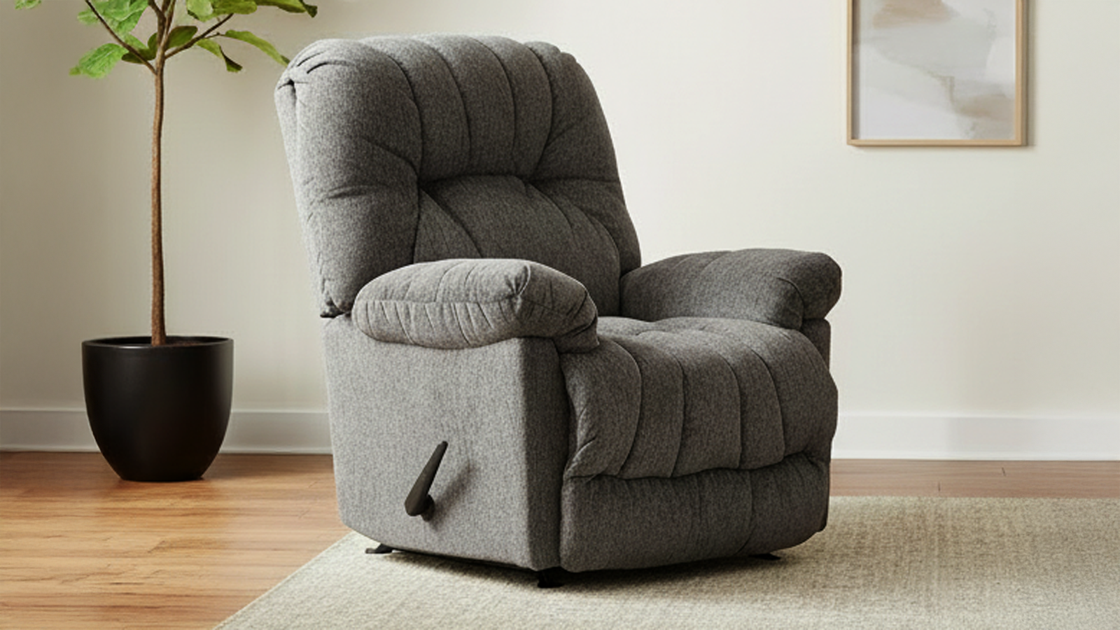 Conen Manual Rocker Recliner – Upholstered Living Room Chair Made in USA | Gallery Furniture