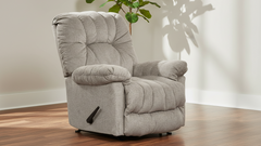 Sillón reclinable manual Conen Oat – Sillón tapizado para salón fabricado en EE. UU. | Gallery Furniture