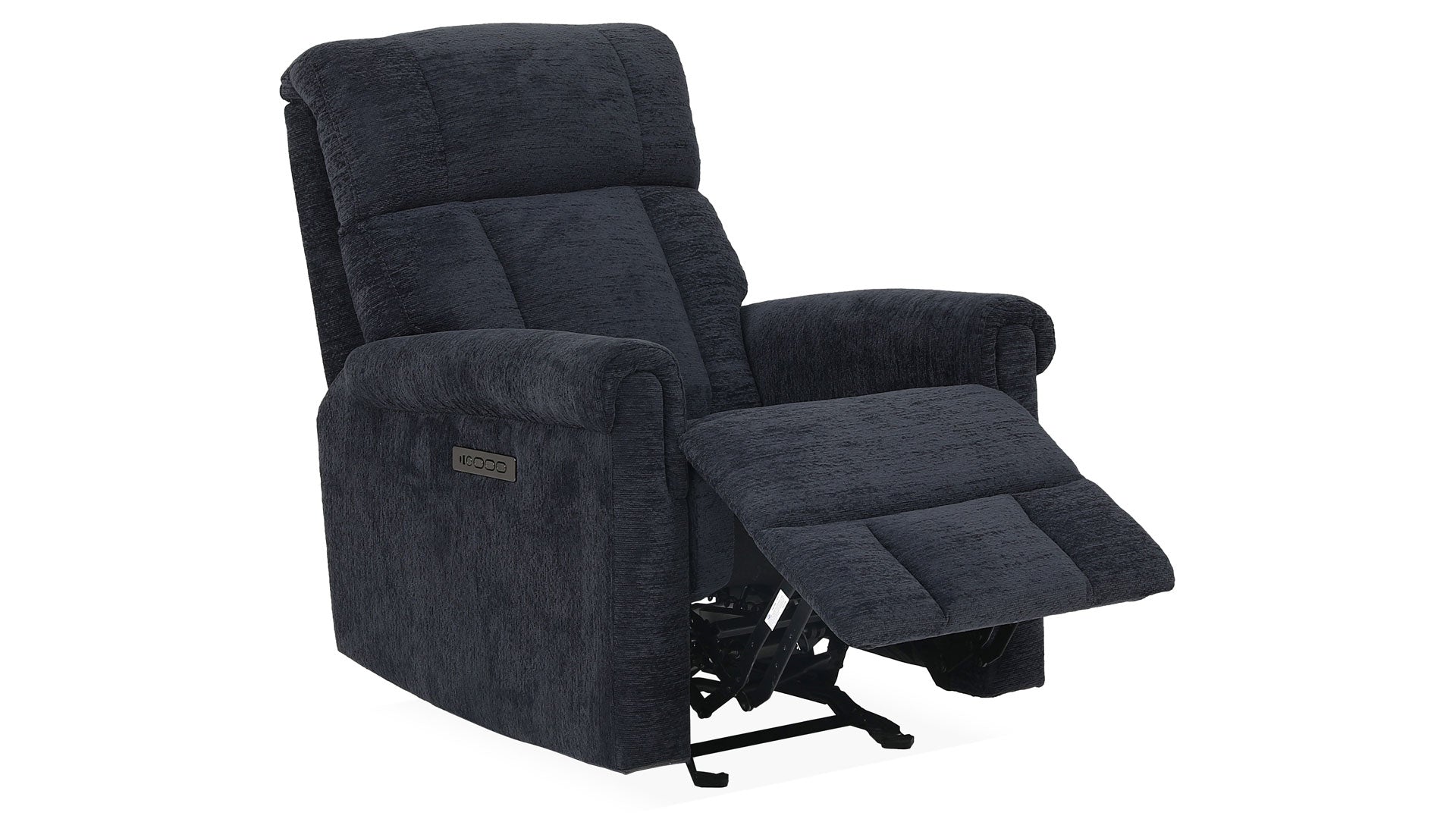 Sillón reclinable «Perfect Match Classic Nocturne Blue Power Rocker» – Sillón tapizado para salón | Gallery Furniture