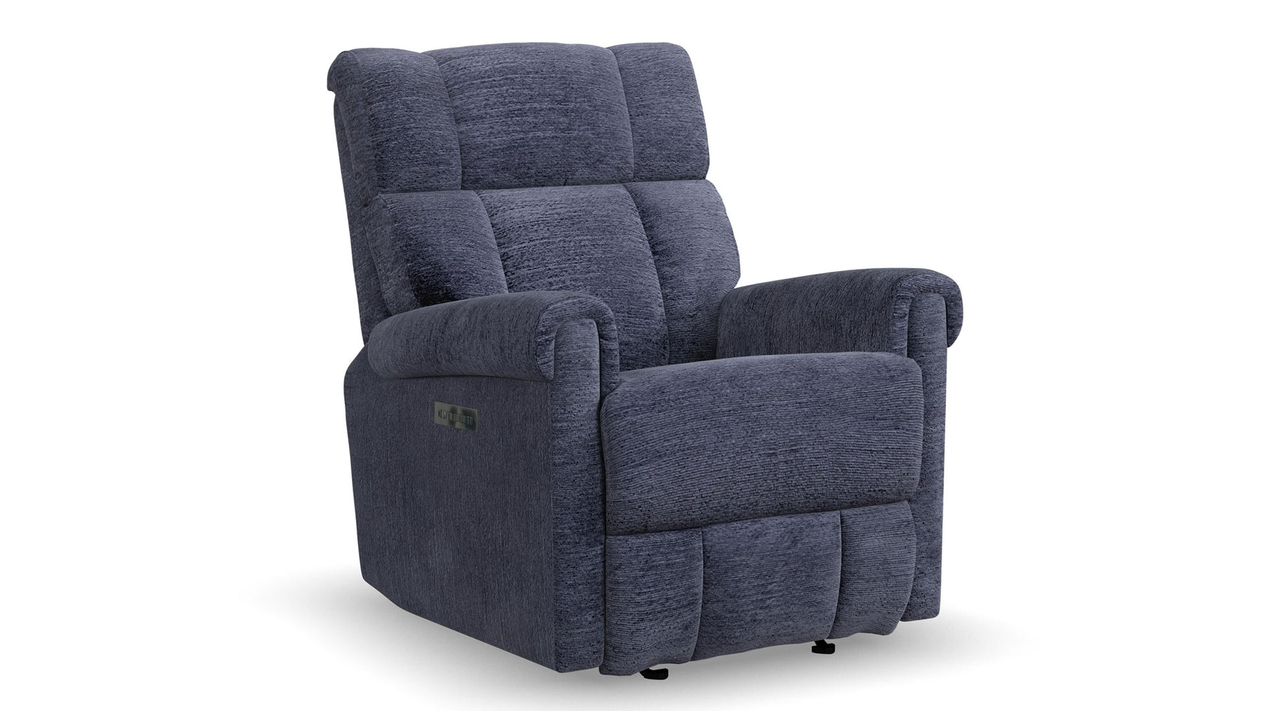 Sillón reclinable «Perfect Match Classic Nocturne Blue Power Rocker» – Sillón tapizado para salón | Gallery Furniture