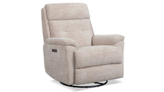 Sillón reclinable giratorio «Sophisticated Oat Power» de Perfect Match – Sillón tapizado para salón | Gallery Furniture