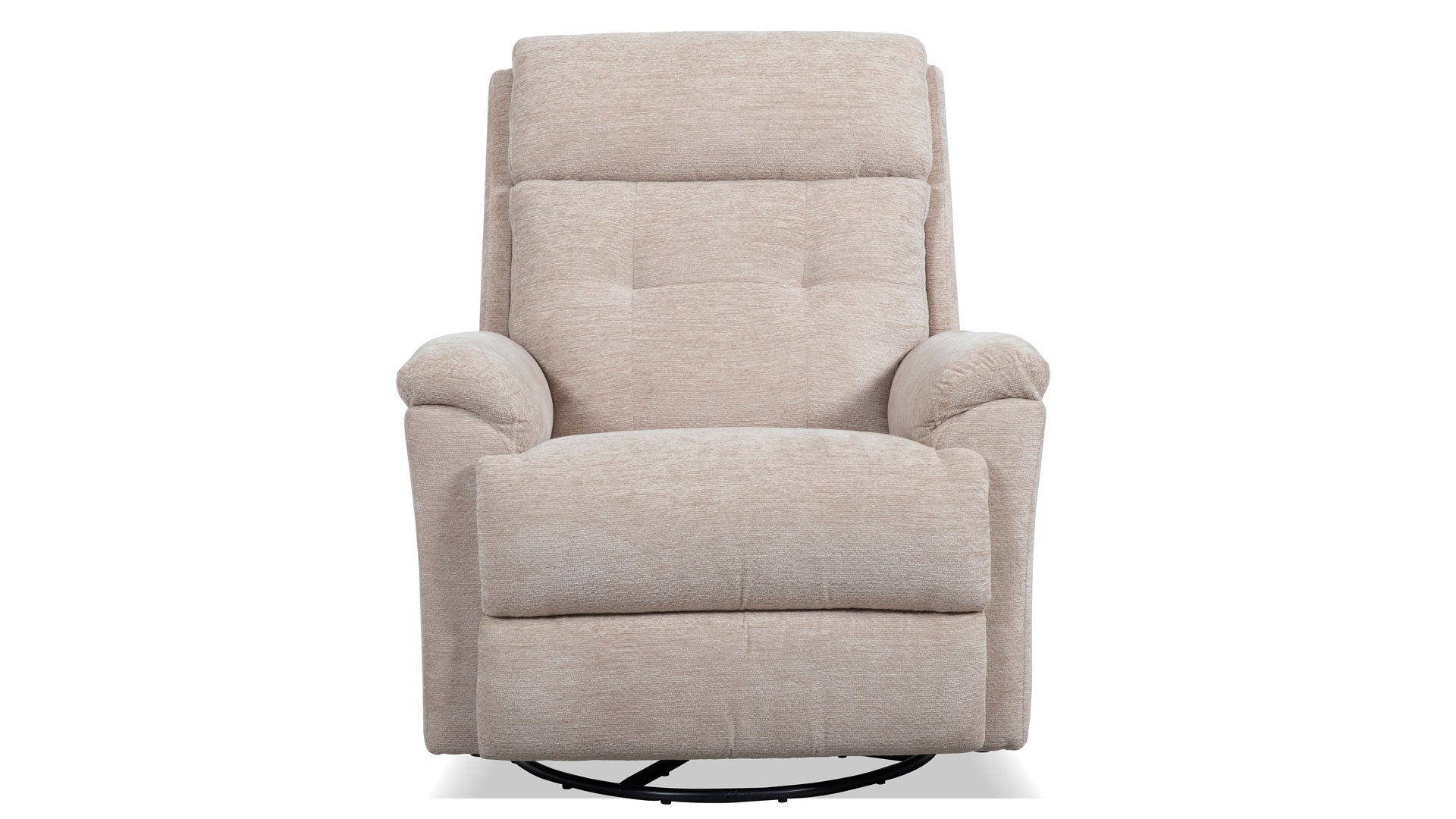 Sillón reclinable giratorio «Sophisticated Oat Power» de Perfect Match – Sillón tapizado para salón | Gallery Furniture