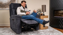 Nuevo Perfect Match Sofisticado P3 Reclinable Giratorio Eléctrico de Acero