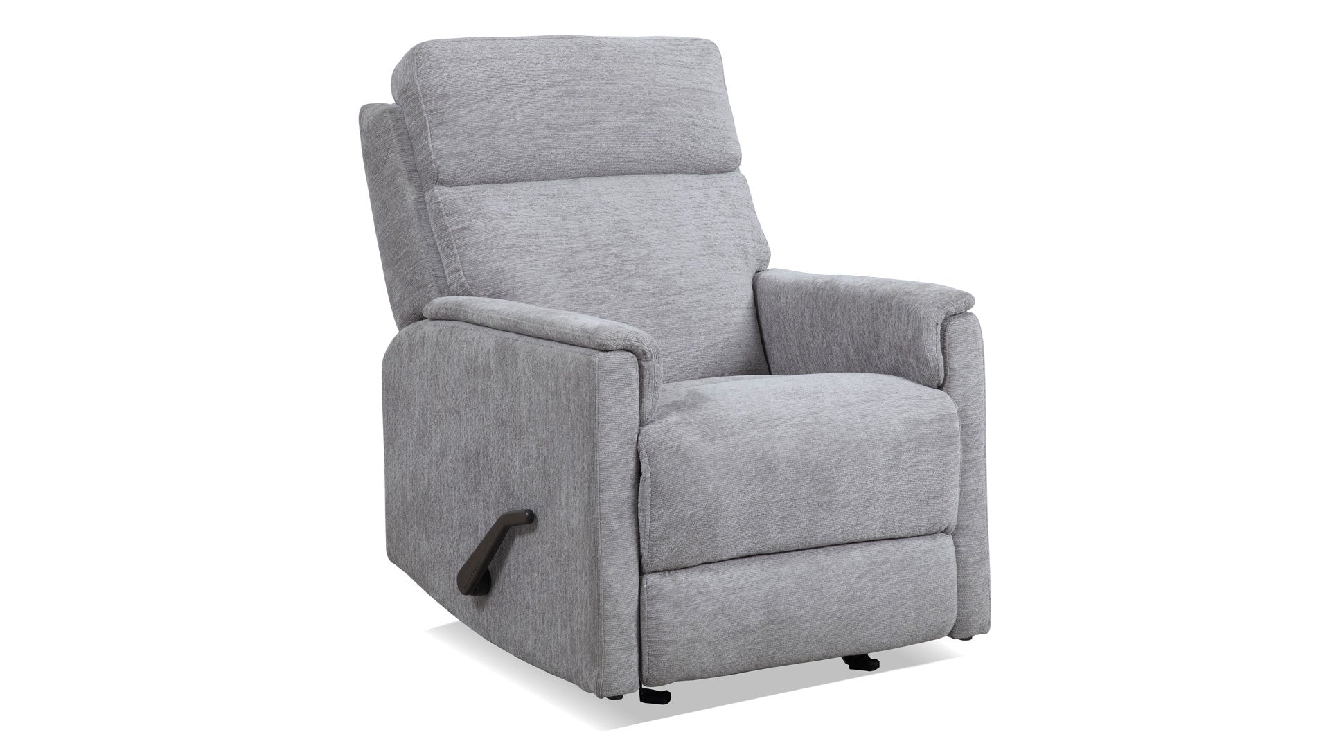 Perfect Match Compact Moon Gray Manual Rocker Recliner – Upholstered Living Room Chair | Gallery Furniture