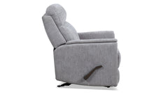Perfect Match Compact Moon Gray Manual Rocker Recliner – Upholstered Living Room Chair | Gallery Furniture