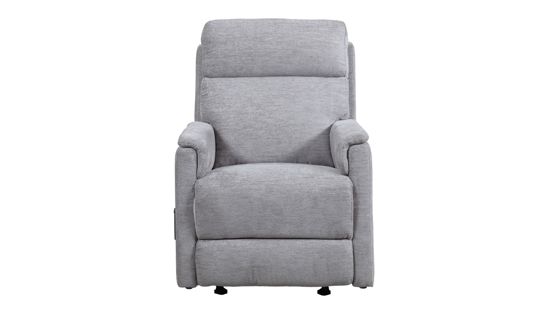 Perfect Match Compact Moon Gray Manual Rocker Recliner – Upholstered Living Room Chair | Gallery Furniture
