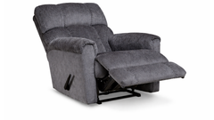Grey Manual Rocker Recliner – Upholstered Living Room Chair Made in USA | Gallery Furniture