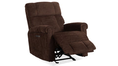 Sillón reclinable Power Rocker «Perfect Match Classic» en color marrón búfalo – Sillón tapizado para salón | Gallery Furniture