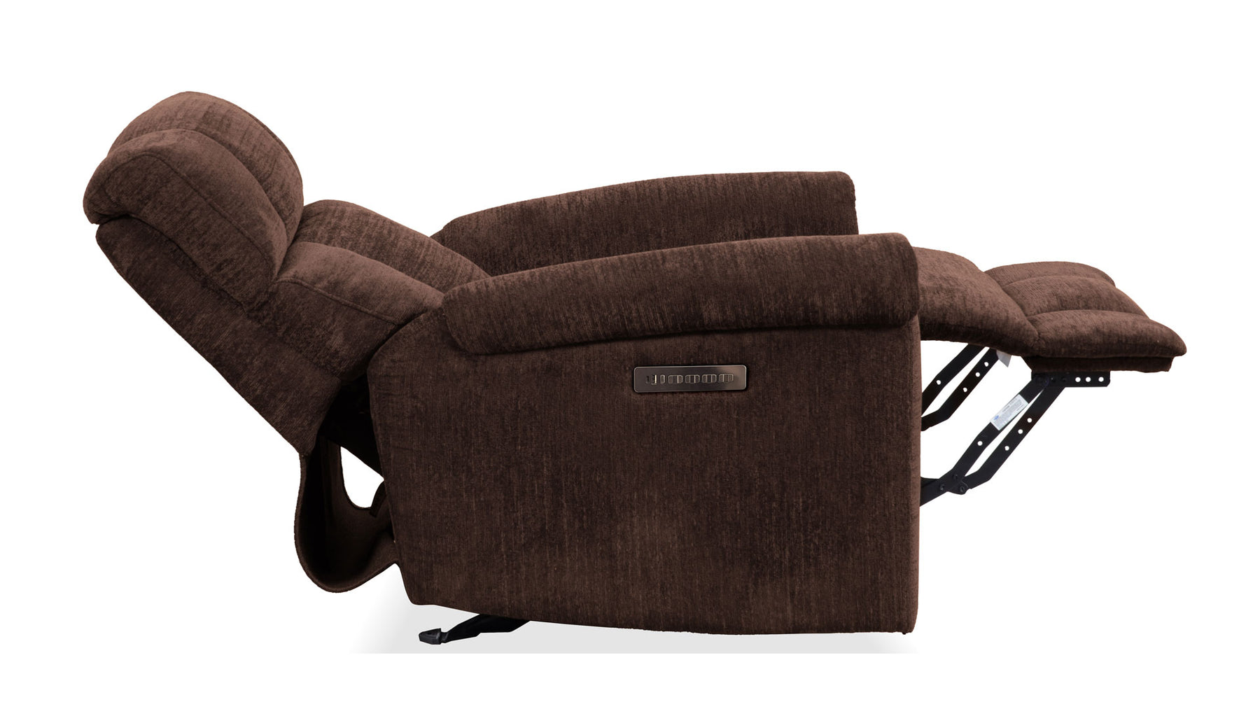 Sillón reclinable Power Rocker «Perfect Match Classic» en color marrón búfalo – Sillón tapizado para salón | Gallery Furniture
