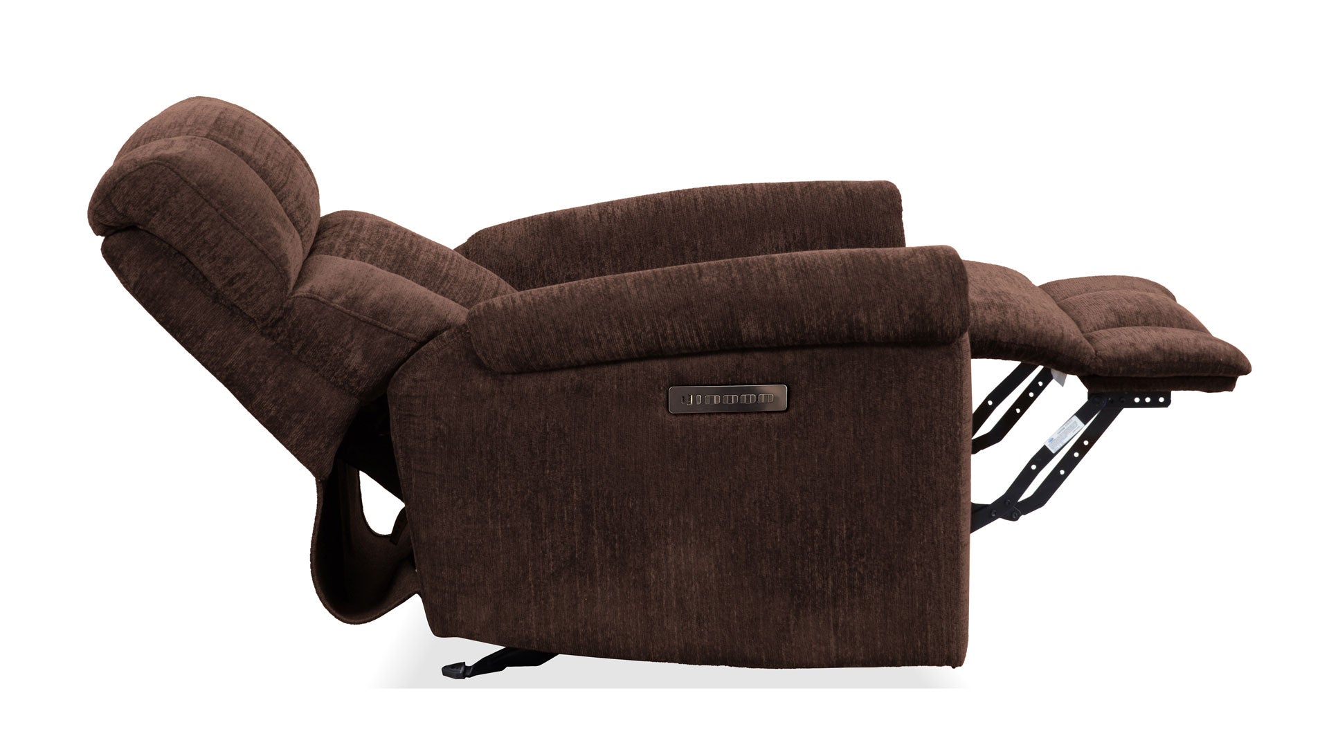 Sillón reclinable Power Rocker «Perfect Match Classic» en color marrón búfalo – Sillón tapizado para salón | Gallery Furniture