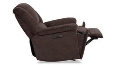 Perfect Match Plush Buffalo Brown Power Rocker Recliner – Upholstered Living Room Chair | Gallery Furniture