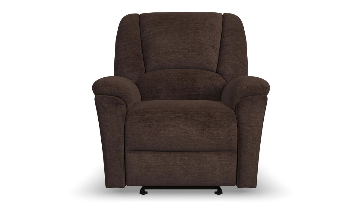Perfect Match Plush Buffalo Brown Power Rocker Recliner – Upholstered Living Room Chair | Gallery Furniture