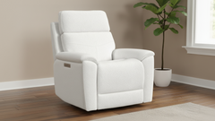 Sillón reclinable giratorio «Perfect Match» con tapizado «Refined Pearl Power» – Sillón tapizado para salón | Gallery Furniture