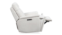 Sillón reclinable giratorio «Perfect Match» con tapizado «Refined Pearl Power» – Sillón tapizado para salón | Gallery Furniture