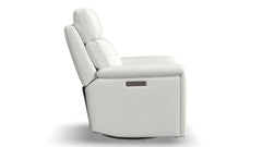 Sillón reclinable giratorio «Perfect Match» con tapizado «Refined Pearl Power» – Sillón tapizado para salón | Gallery Furniture