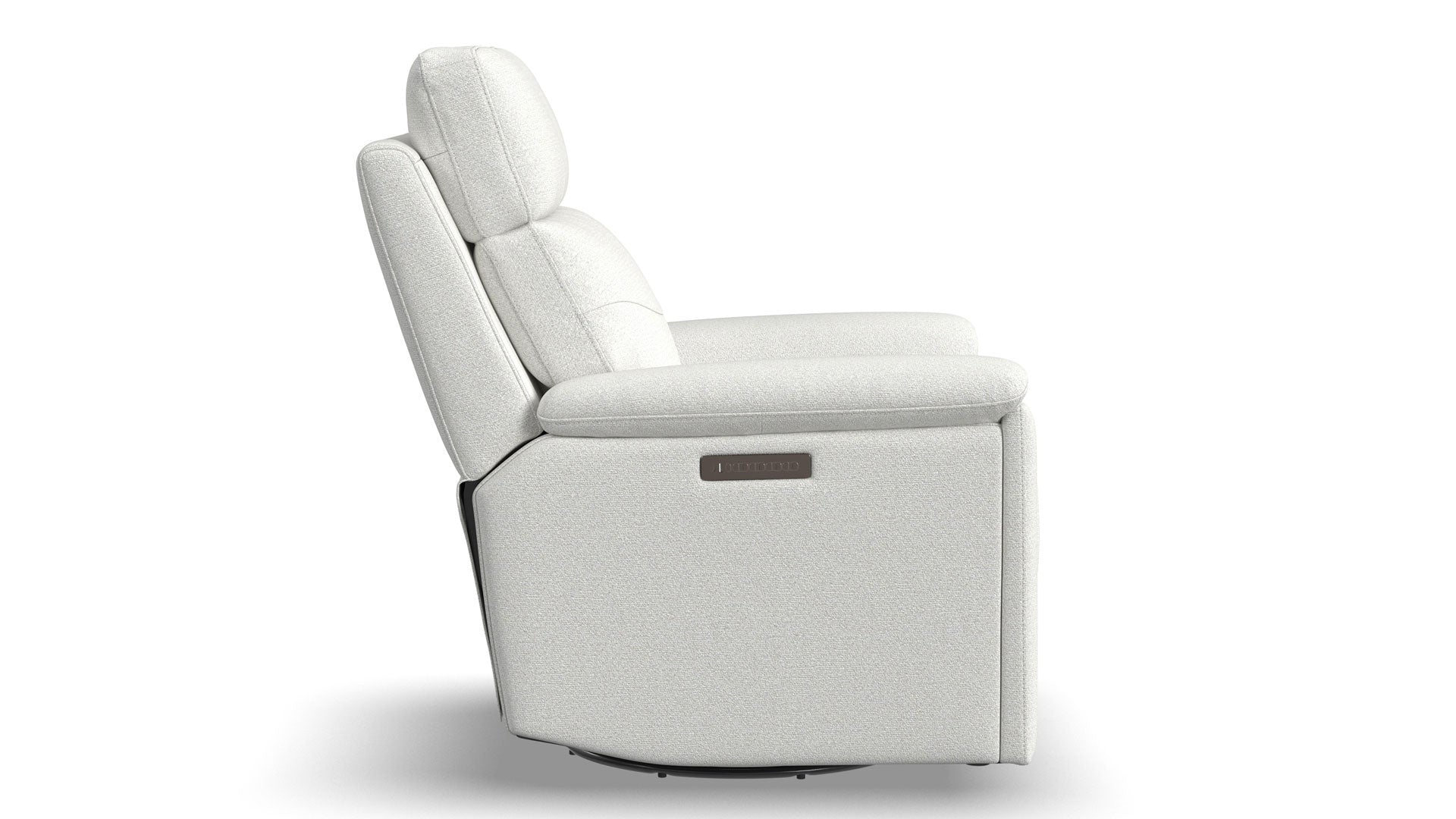Sillón reclinable giratorio «Perfect Match» con tapizado «Refined Pearl Power» – Sillón tapizado para salón | Gallery Furniture