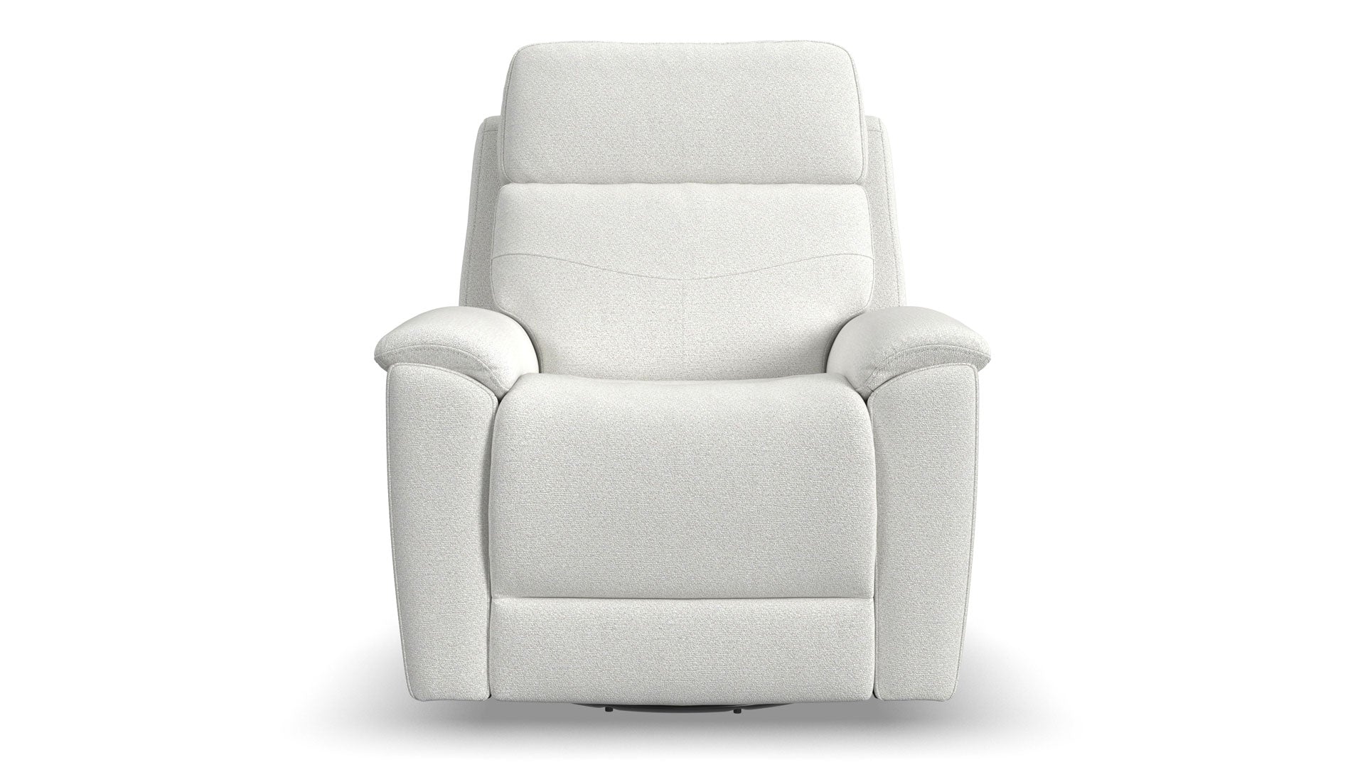Sillón reclinable giratorio «Perfect Match» con tapizado «Refined Pearl Power» – Sillón tapizado para salón | Gallery Furniture