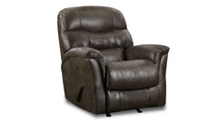 Sierra Charcoal Manual Rocker Recliner – Upholstered Living Room Chair Made in USA | Gallery Furniture