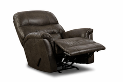 Sierra Charcoal Manual Rocker Recliner – Upholstered Living Room Chair Made in USA | Gallery Furniture
