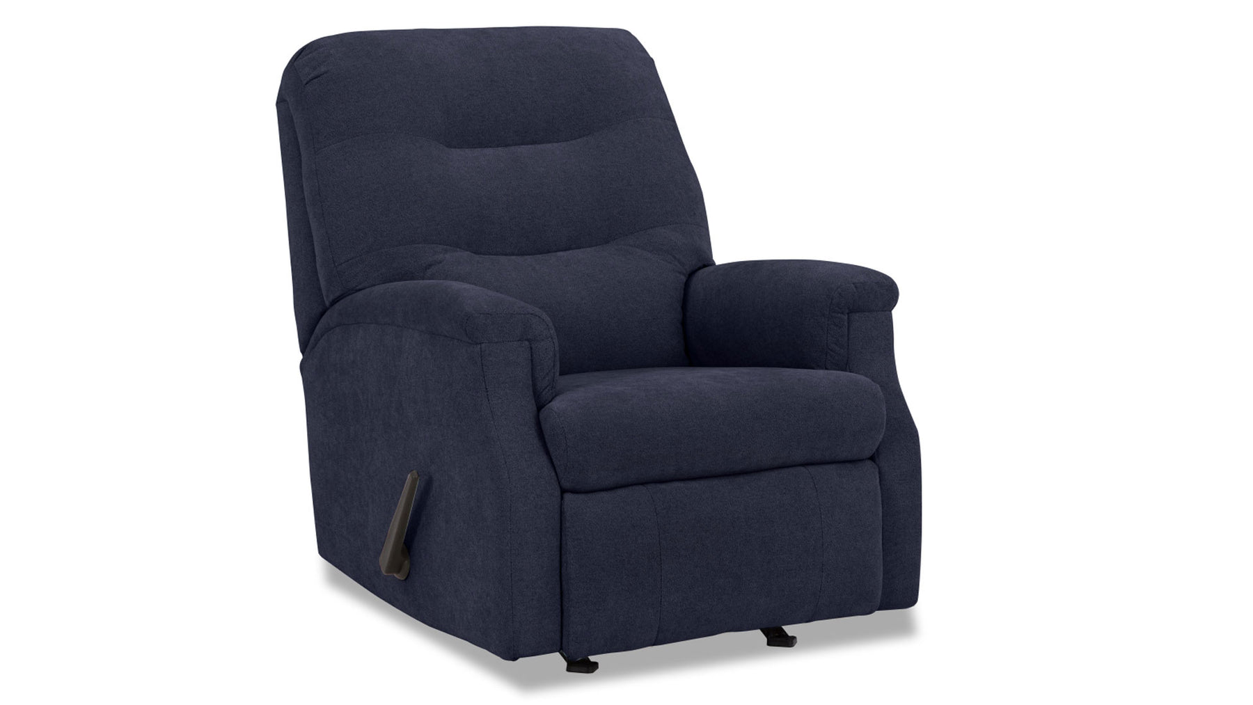 Parkway Navy Manual Rocker Recliner – Upholstered Living Room Chair Made in USA | Gallery Furniture