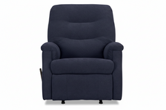 Parkway Navy Manual Rocker Recliner – Upholstered Living Room Chair Made in USA | Gallery Furniture